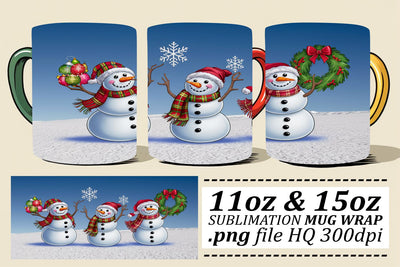 Unique mug wraps, great for personal touch! , Christmas Sublimation afrosvg 