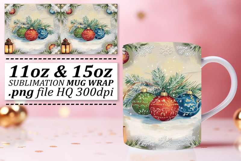Unique mug wraps, great for personal touch! , Christmas Sublimation afrosvg 