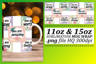 Unique mug wraps, great for personal touch! , Quote Sublimation afrosvg 
