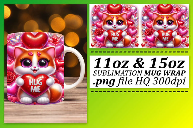 Unique mug wraps, great for personal touch! , Valentines Sublimation afrosvg 
