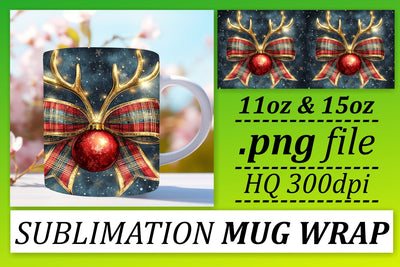 Unique mug wraps, great for personal touch! , Xmas Sublimation afrosvg 