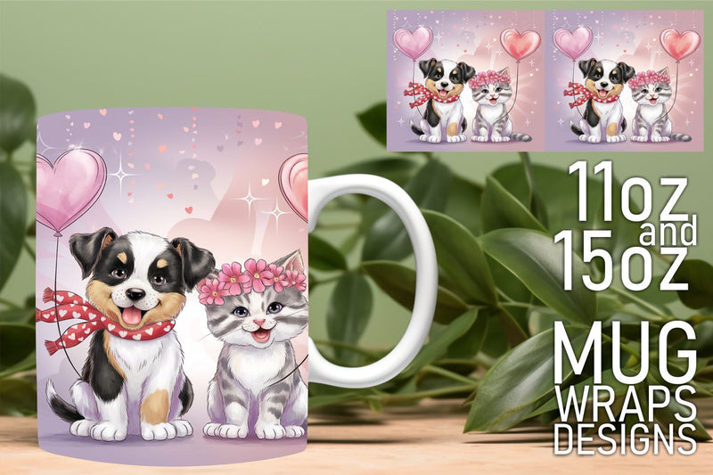 unique mug wraps! , Unlock your artistic potential, Valentines Sublimation HoodArtCraft 