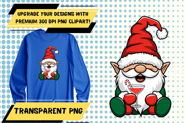 Unique PNG design, ideal for sublimation , Gnome Sublimation HoodArtCraft 