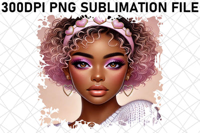 Unique PNG designs, elevate your creative vision! , Love Girl Sublimation afrosvg 