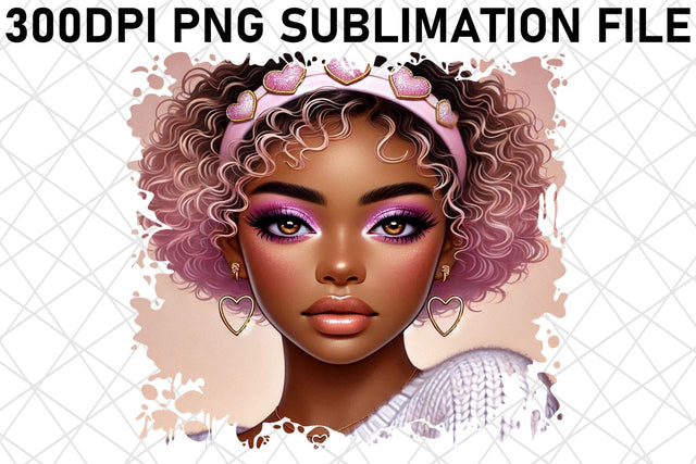 Unique PNG designs, elevate your creative vision! , Love Girl Sublimation afrosvg 