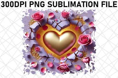 Unique PNG designs for hair ties, practical and stylish! , 3D Heart Sublimation afrosvg 