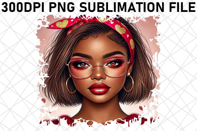 Unique PNG designs for hair ties, practical and stylish! , Love Girl Sublimation afrosvg 