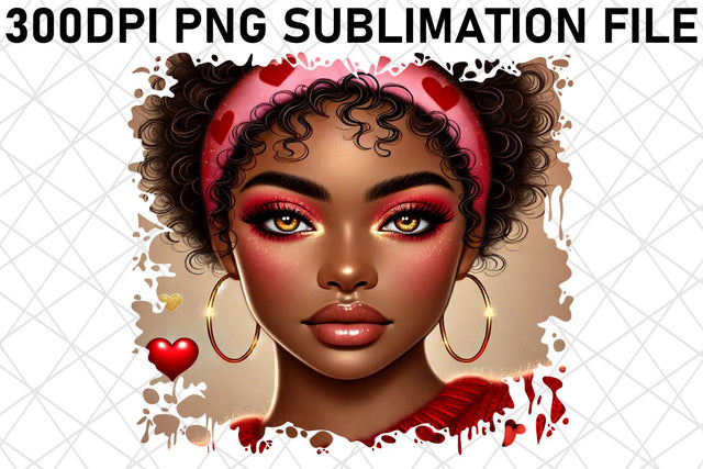 Unique PNG designs for mugs, ideal for personalized gifts! , Love Girl Sublimation afrosvg 