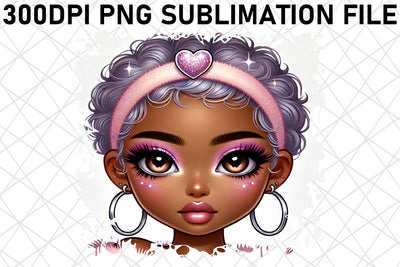 Unique PNG designs, ready to inspire creativity! , Love Girl Sublimation afrosvg 