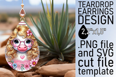 Unique PNG file, great for creating earrings! , Valentines Sublimation afrosvg 