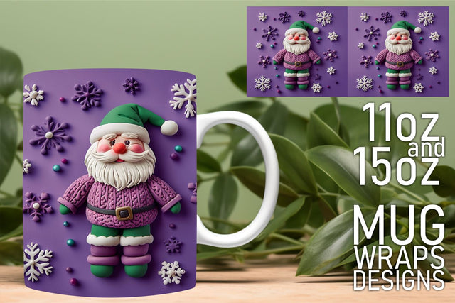 Unique PNG templates, ideal for sublimation projects! , 3D Santa Sublimation HoodArtCraft 