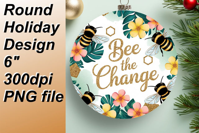 Unique round designs for eye-catching keychains, inspire your projects., Bee Sublimation HoodArtCraft 