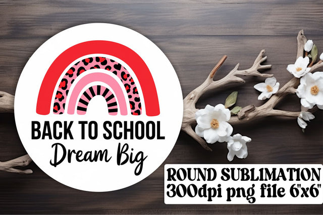 Unique round designs, ready for stylish keychain sublimation! , Back To School Sublimation afrosvg 