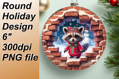 Unique round templates for stunning keychains, inspire your creativity., Xmas Sublimation HoodArtCraft 