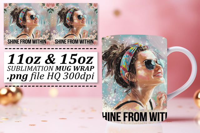 Unique styles for mug wraps, great for personal use! , Woman Sublimation afrosvg 