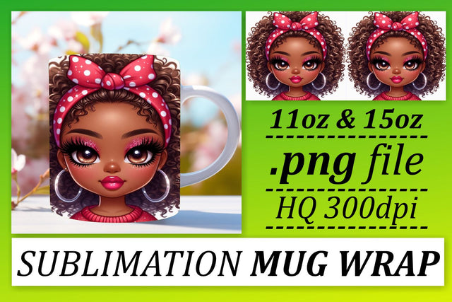 Unique styles for sublimation, create stunning mugs! , Love Girl Sublimation afrosvg 
