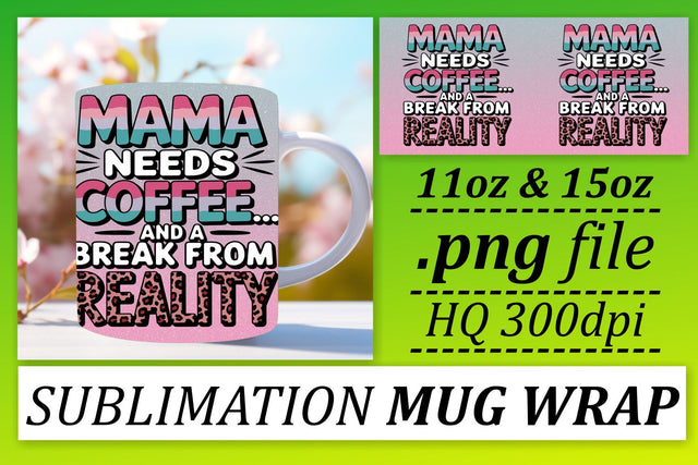 Unique styles for sublimation, create stunning mugs! , Mothers Day Sublimation afrosvg 