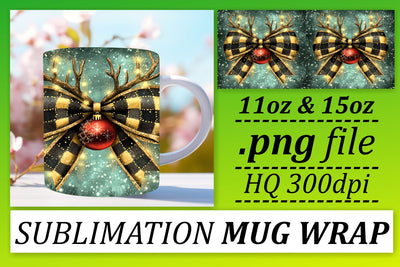 Unique styles for sublimation, create stunning mugs! , Xmas Sublimation afrosvg 
