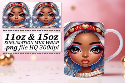 Unique styles for sublimation, impress your audience! , Love Girl Sublimation afrosvg 