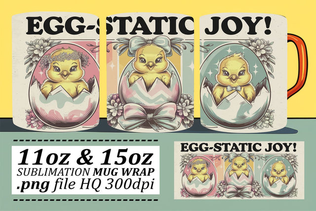Unique styles, perfect for 11oz and 15oz mugs! , Easter Sublimation afrosvg 