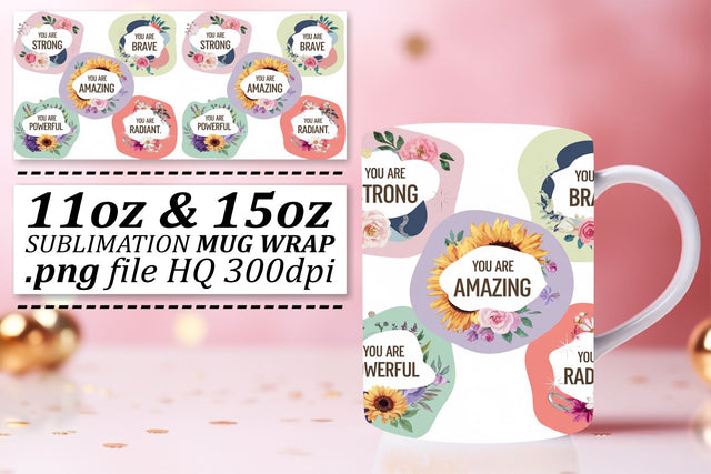 Unique styles, perfect for 11oz and 15oz mugs! , Quote Sublimation afrosvg 