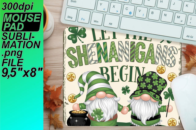 Unique sublimation designs for mouse desk mats! , St Patrick Sublimation HoodArtCraft 