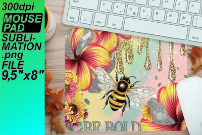 Unique sublimation mouse pad templates, craft your vision! , Bee Sublimation HoodArtCraft 