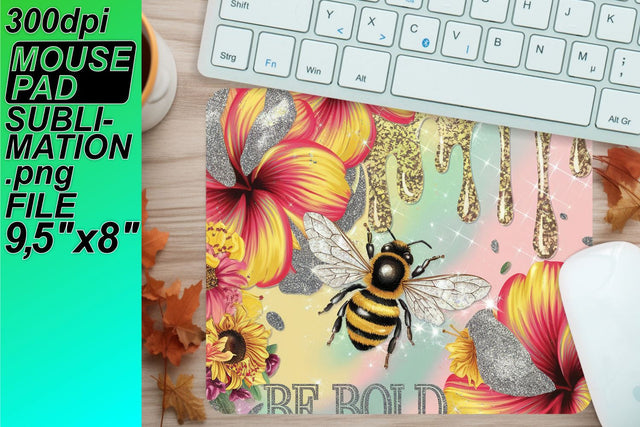 Unique sublimation mouse pad templates, craft your vision! , Bee Sublimation HoodArtCraft 