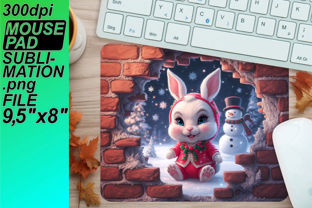 Unique sublimation mouse pad templates, craft your vision! , Xmas Sublimation HoodArtCraft 