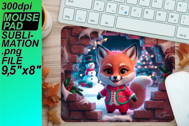 Unique sublimation mouse pads, perfect for personalization! , Xmas Sublimation HoodArtCraft 