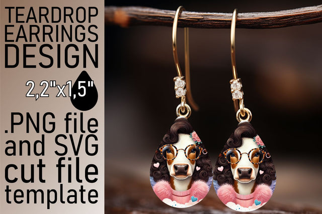 Unique teardrop earrings, vibrant sublimation design! , Valentines Sublimation afrosvg 