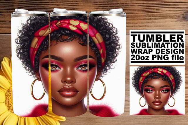 Unique tumbler designs, elevate your drinkware style! , Love Girl Sublimation afrosvg 