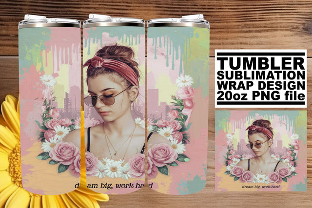 Unique tumbler wrap, designed for stunning results! , Woman Sublimation afrosvg 