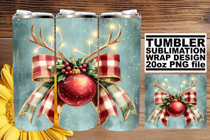 Unique tumbler wrap, great for custom projects! , Christmas Bow Sublimation afrosvg 