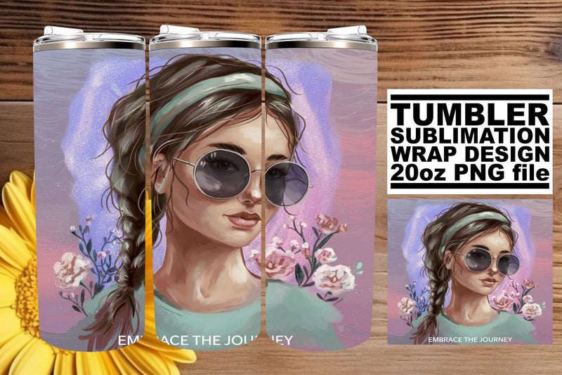 Unique tumbler wrap, great for custom projects! , Woman Sublimation afrosvg 