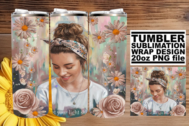 Unique tumbler wrap, perfect for every occasion! , Woman Sublimation afrosvg 