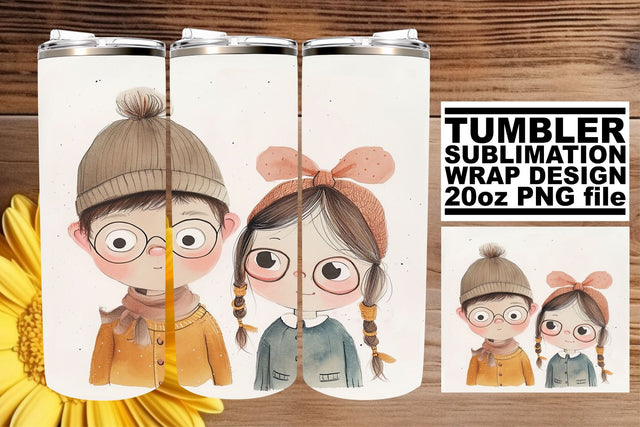 Unique Watercolor Boho Children Tumbler Patterns Sublimation afrosvg 