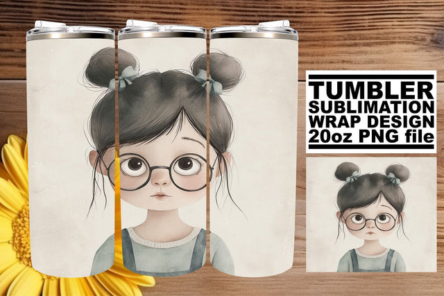 Unique Watercolor Boho Kids Tumbler Graphics Sublimation afrosvg 