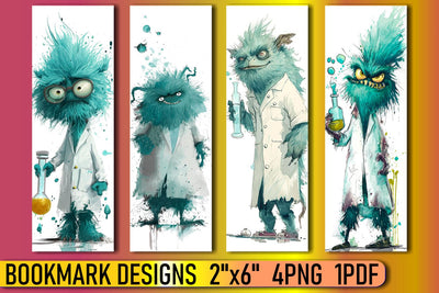 Unique Watercolor Monster Art for Your Reading Pleasure Sublimation afrosvg 