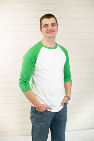 Unisex Adult Raglans | Blanks for HTV, DTF Transfers & Heat Transfers Physical ARB Blanks 