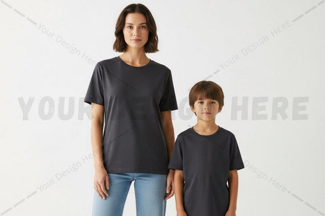 Unisex dark gray t-shirt mockup design Mock Up Photo Regulrcrative 