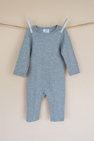 Unisex Long Sleeve Rompers Rompers ARB Blanks Grey 3-6 Month 