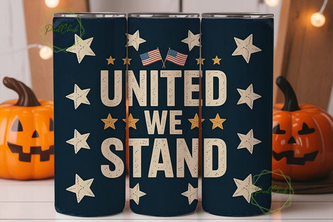 United We Stand 20oz Tumbler Wrap Sublimation PixelChick 