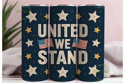 United We Stand 20oz Tumbler Wrap Sublimation PixelChick 