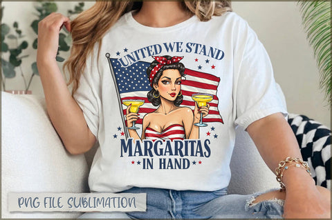 United we stand margaritas in hand PNG Sublimation Shetara Begum 