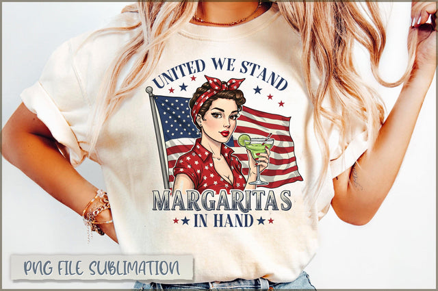 United we stand margaritas in hand Sublimation Sublimation Shetara Begum 
