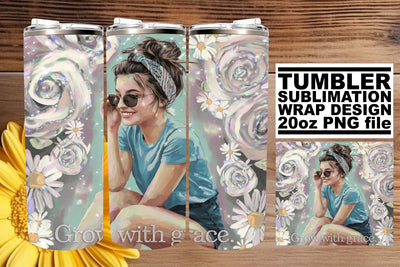 unleash your creative flair! , Custom 20oz tumbler wrap, Woman Sublimation afrosvg 