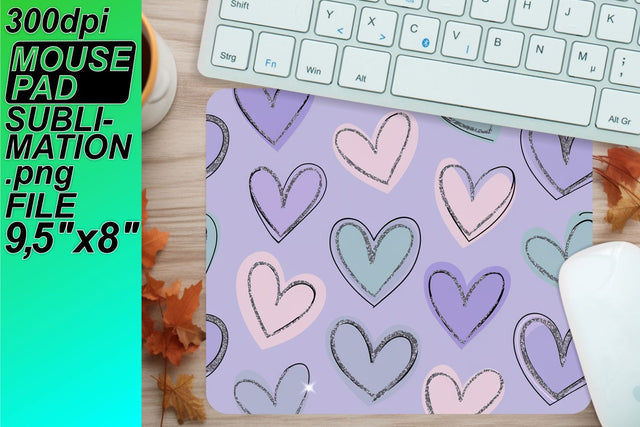 unleash your creativity! , Crisp PNG file for mouse pads, Heart Sublimation HoodArtCraft 