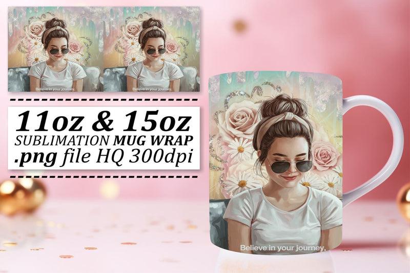 unleash your creativity today! , Customizable mug wraps, Woman Sublimation afrosvg 