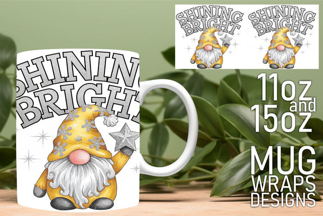 Unlock your creativity, vibrant wraps for sublimation mugs! , Gnomes Sublimation HoodArtCraft 